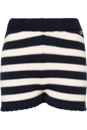 Twin-Set Randiga stickade shorts