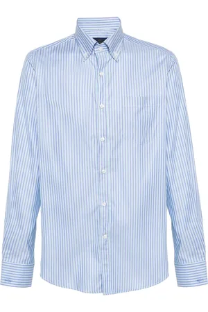 Paul & Shark Randig skjorta med broderad logotyp
