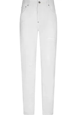 Dsquared2 White Bull skinny