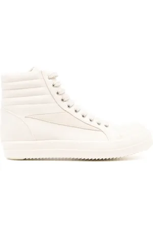 Rick Owens Lido höga sneakers med panel