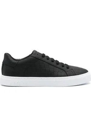 HIDE&JACK Essence krokodilpräglade lädersneakers