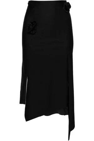 COPERNI Asymmetrisk midikjol med blomapplikation
