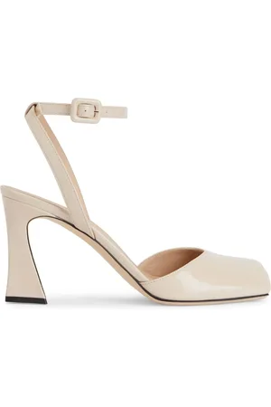 Giuseppe Zanotti Olivhe lädersandaler 85 mm