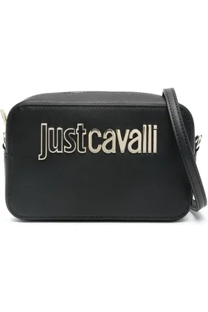 Roberto Cavalli Axelremsväska med logotyp