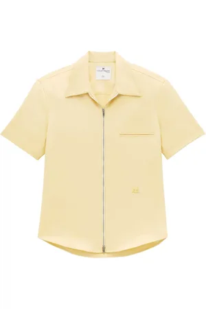 Courrèges Skjortjacka med logotypapplikation