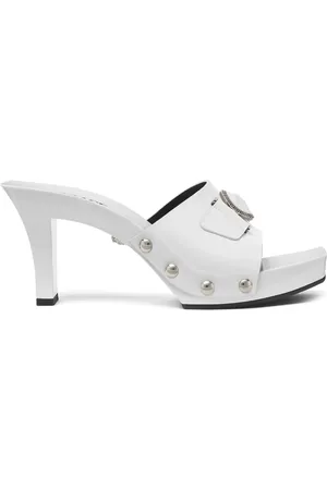 VERSACE Medusa tofflor i lackat läder 60 mm