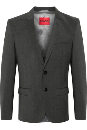 HUGO BOSS Enkelknäppt blazer med trubbigt slag