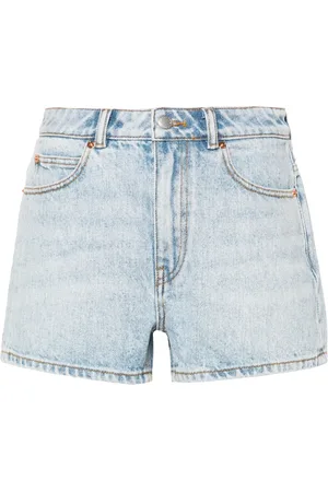 Alexander Wang Jeansshorts med broderad logotyp