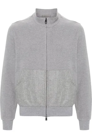 corneliani Sweatshirt med halvpolokrage och dragkedja