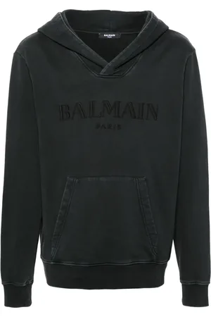 Balmain Hoodie med broderad logotyp