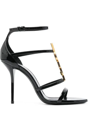 Saint Laurent Cassandra sandaler med öppen tå 100 mm
