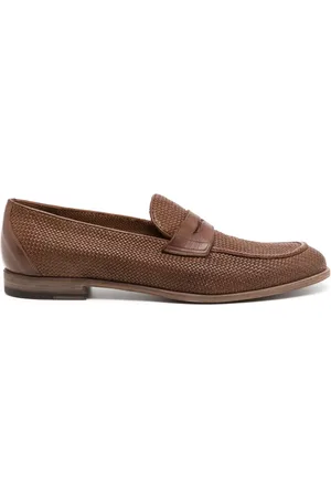 Fratelli Rossetti Vävda läderloafers