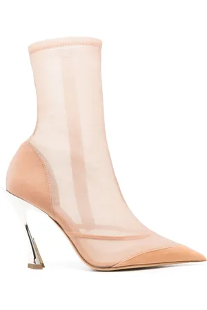 MUGLER Halvskira stövletter 100 mm