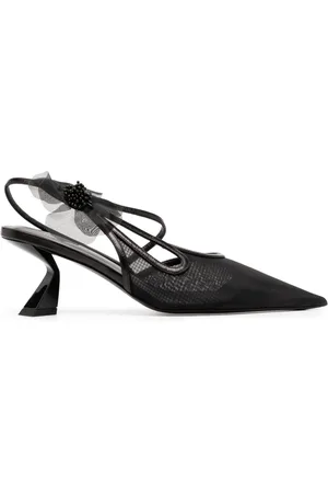 Nensi Dojaka 65 mm pumps med konstblomma