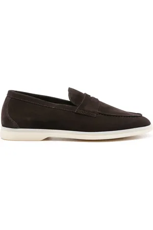 Scarosso Luciana pennyloafers i mocka