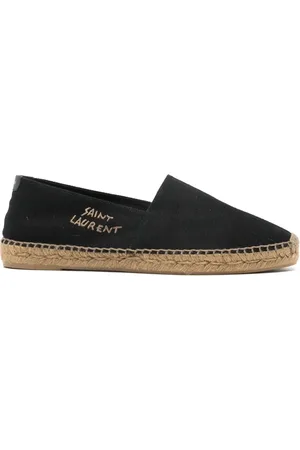 Saint Laurent Espadrillos med broderad logotyp