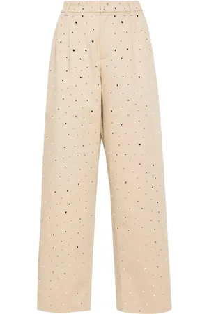 GIUSEPPE DI MORABITO Raka byxor med strass