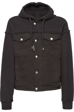Dsquared2 Jeansjacka med skiktad huva