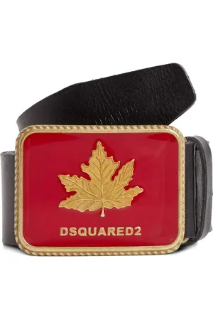 Dsquared2 Läderbälte med logotypspänne
