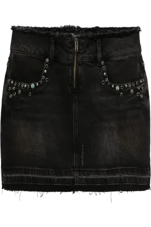 Guess Kort jeanskjol med franskant