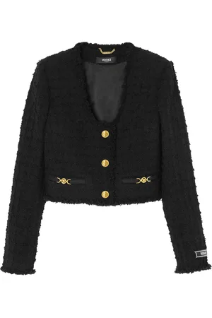 VERSACE Heritage croppad tweedjacka