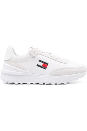 Tommy Hilfiger Tygsneakers med logotypmärke