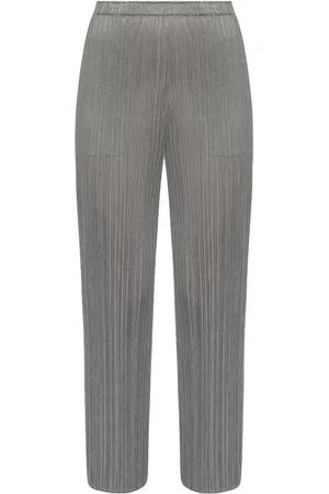 PLEATS PLEASE ISSEY MIYAKE Plisserade raka byxor
