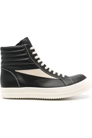 Rick Owens Vintagerutiga höga sneakers