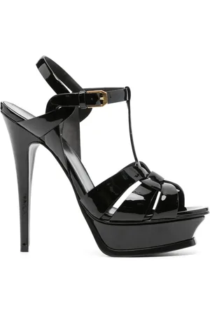 Saint Laurent Classic Tribute lackade sandaler 105 mm