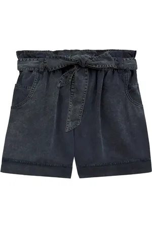 Marant Etoile Jeansshorts med paperbag