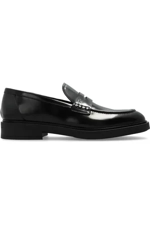 Gianvito Rossi Harris pennyloafers med polerad finish