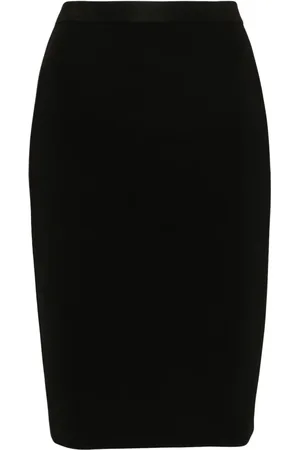 Saint Laurent Stickad pennkjol