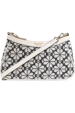 Kate Spade Blommig axelremsväska i jacquard