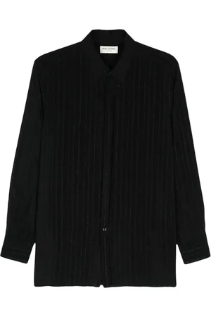 Saint Laurent Randig skjorta med spetsig krage