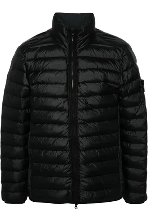 Stone Island Vadderad jacka med logotyp