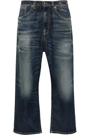 R13 Jeans med morrhår
