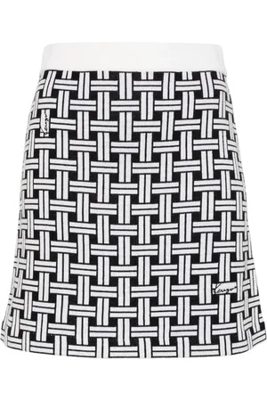 Kenzo Mönstrad minikjol i jacquard