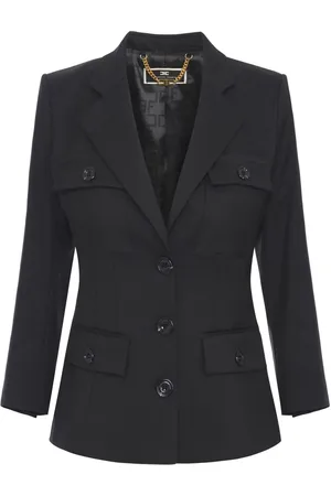 Elisabetta Franchi Enkelknäppt blazer