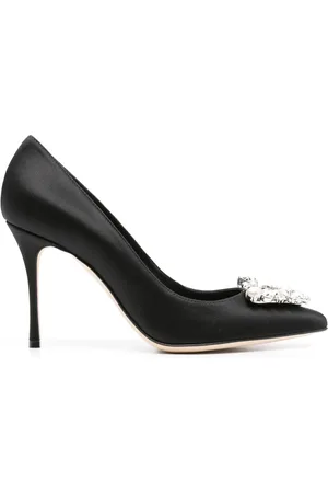 Sergio Rossi Pumps med strassprytt spänne 90 mm