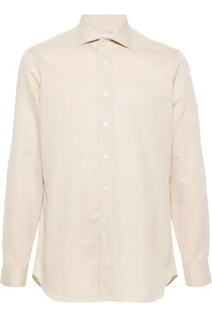 LARDINI Skjorta med wingtip