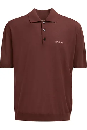 Marni Pikétröja med broderad logotyp