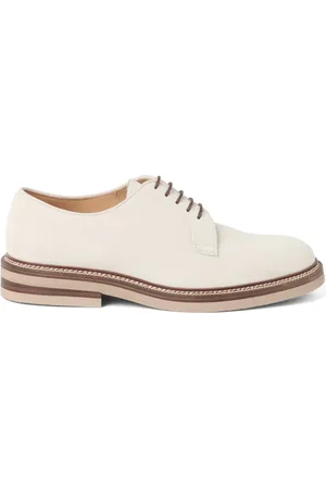 Brunello Cucinelli Derbyskor i mocka