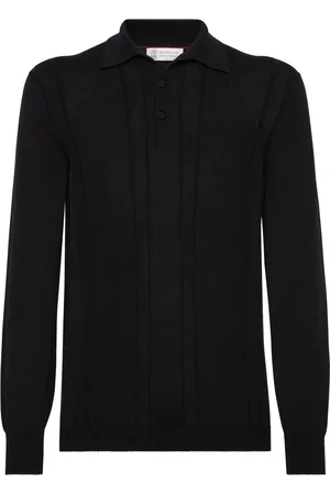 Brunello Cucinelli Stickad pikétröja