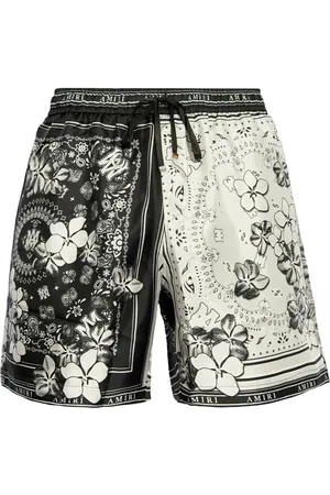 AMIRI Bandana blommiga sidenshorts