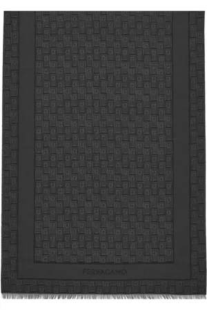 Salvatore Ferragamo Gancini sjal med monogram i jacquard