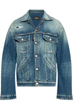 Dsquared2 Jeansjacka med slitning