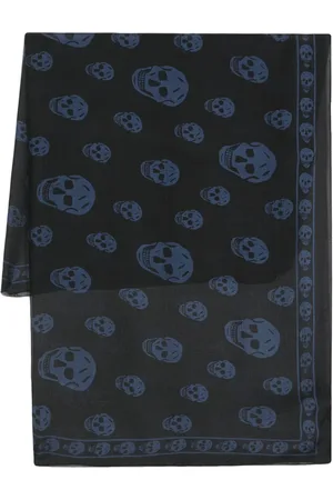 Alexander McQueen Sjal med dödskalletryck