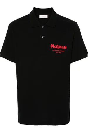 Alexander McQueen Pikétröja med broderad logotyp