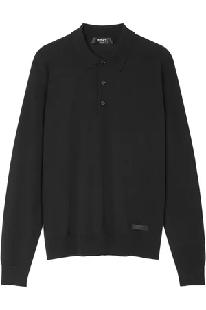 VERSACE Långärmad pikétröja