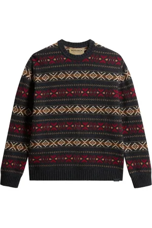 Woolrich Fair Isle stickad tröja